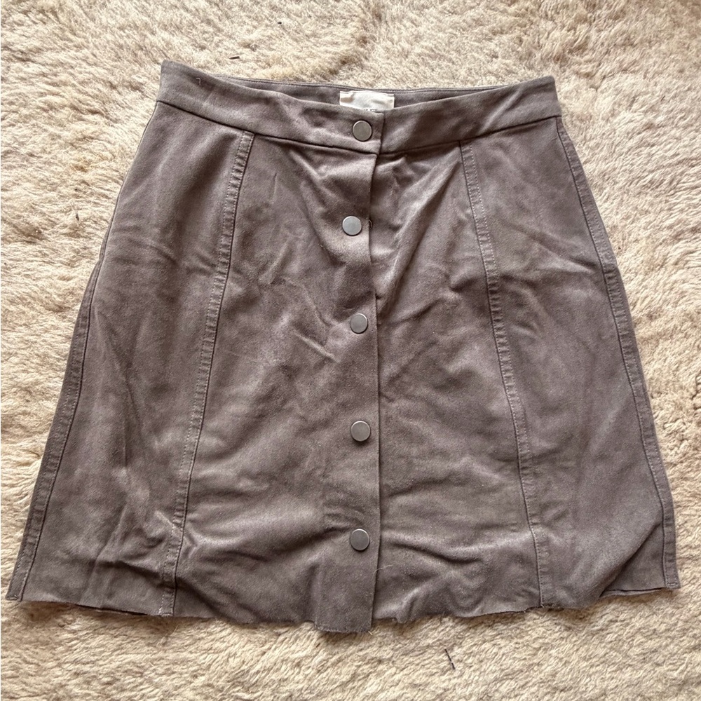 Wilfred - Suede Button-Up Skirt